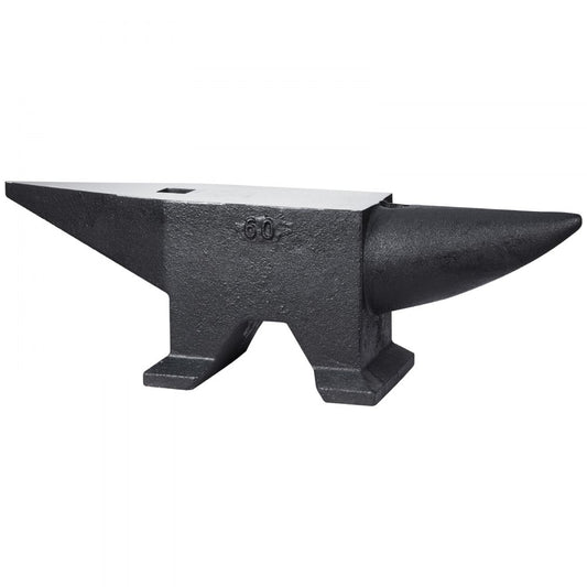 132BLACK - Durable 132 lbs Cast Iron Anvil for Metalworking and Forging