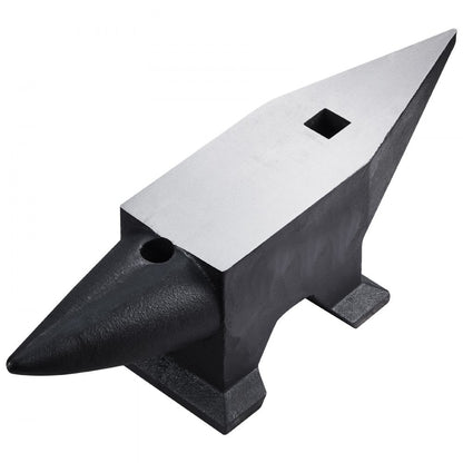 132BLACK - Durable 132 lbs Cast Iron Anvil for Metalworking and Forging