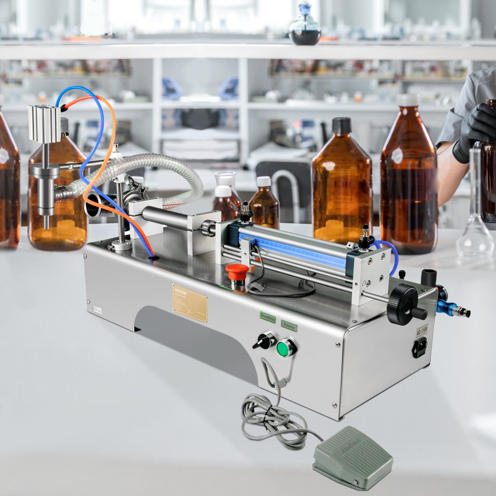 GZJ50-500ML - 50-500ml Pneumatic Liquid Filler for Accurate Filling