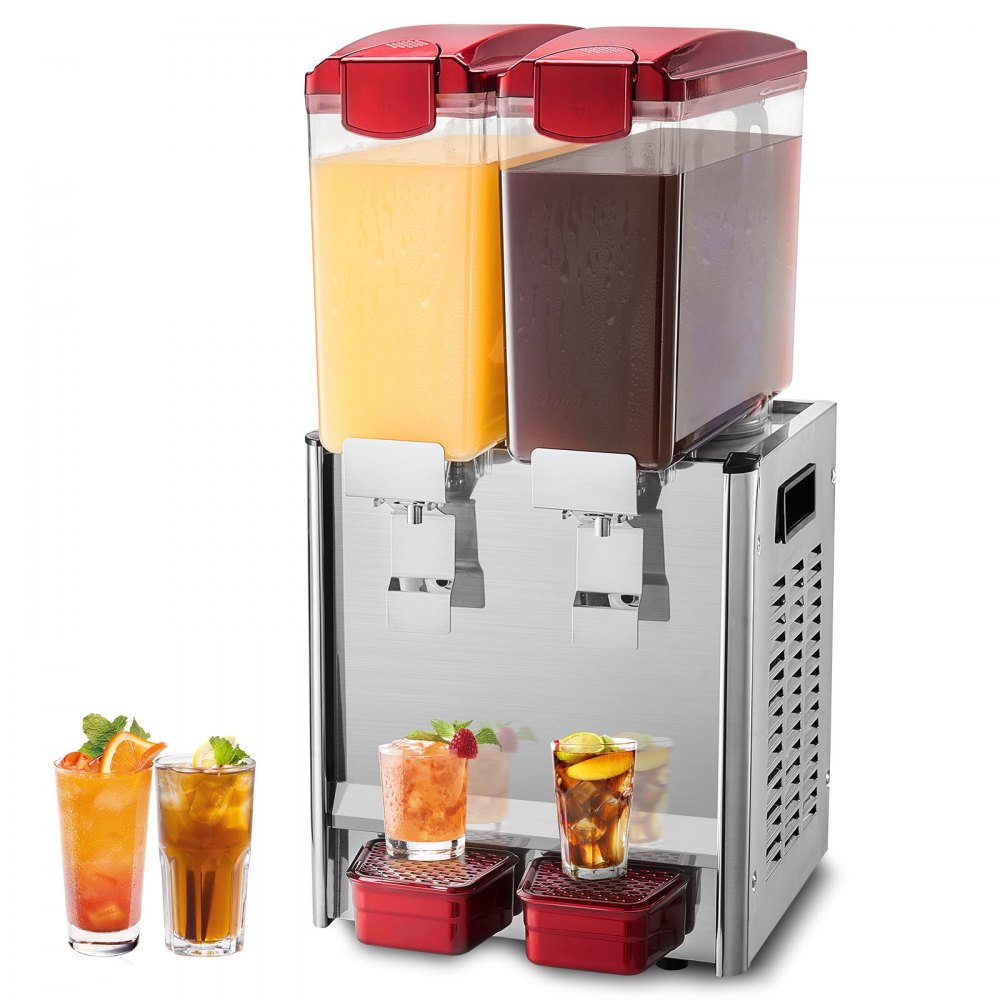 LYJ10LX2 - 10L Dual Tank Beverage Dispenser with 360° Mixing Blade