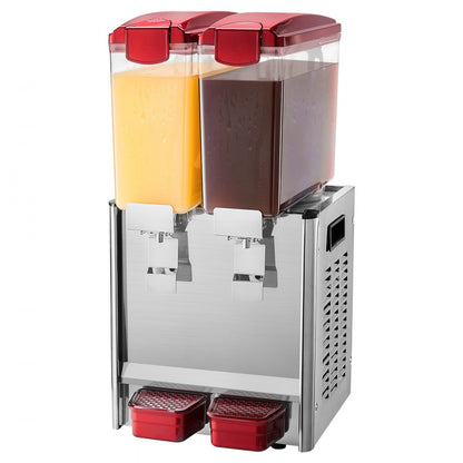 LYJ10LX2 - 10L Dual Tank Beverage Dispenser with 360° Mixing Blade