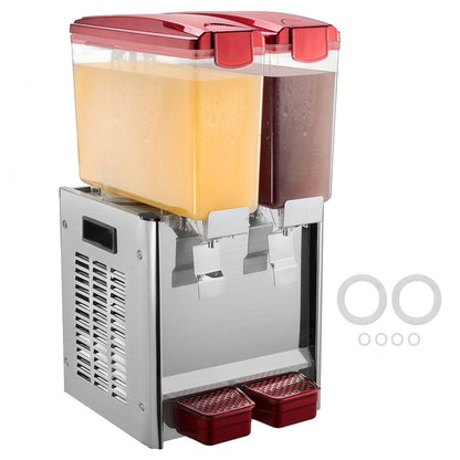 LYJ10LX2 - 10L Dual Tank Beverage Dispenser with 360° Mixing Blade