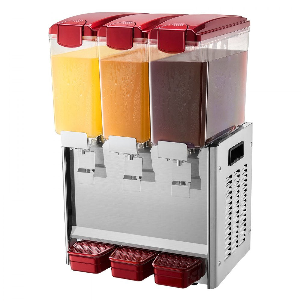 LYJ10LX3 - 10L Triple Tank Beverage Dispenser with Cooling and Stirring Features