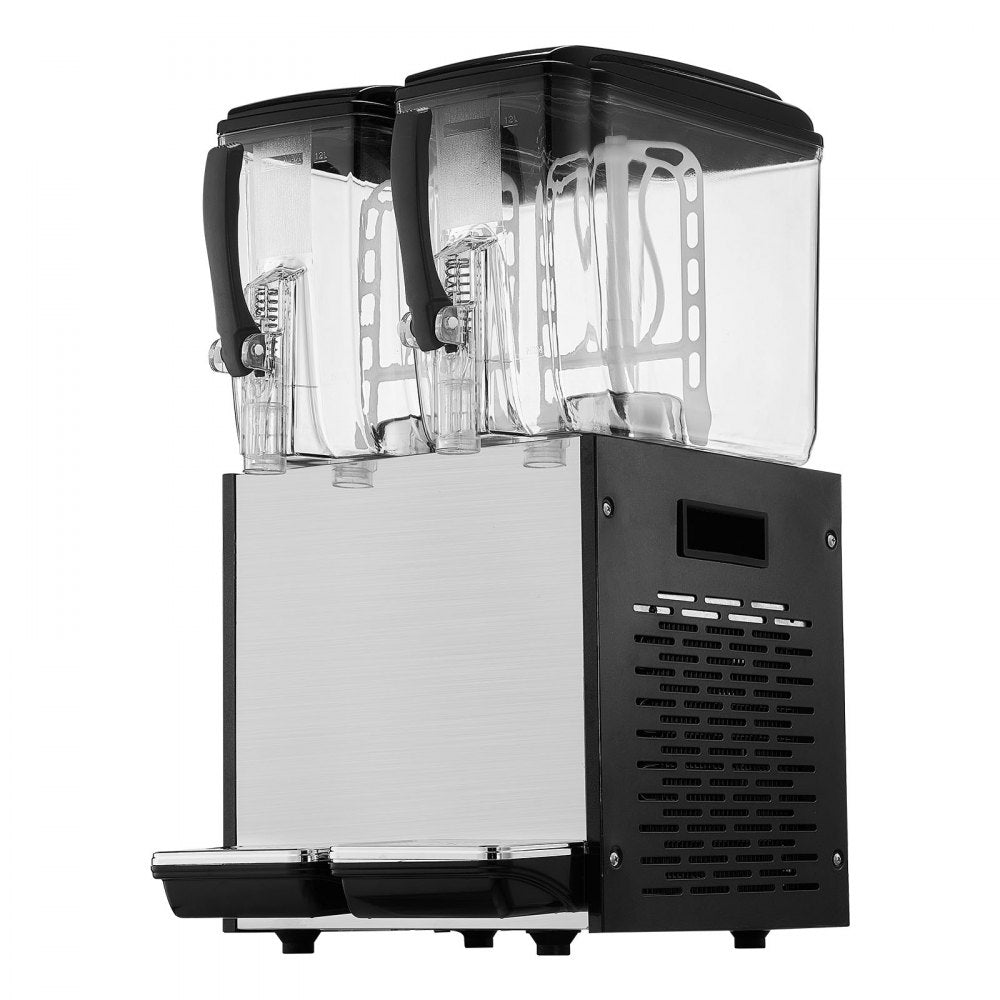 LYJ12LX2 - 12L VEVOR Beverage Dispenser for Juices & Cocktails, Two Tanks