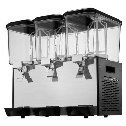 LYJ18LX3 - 18L VEVOR 3-Tank Commercial Cold Juice Dispenser