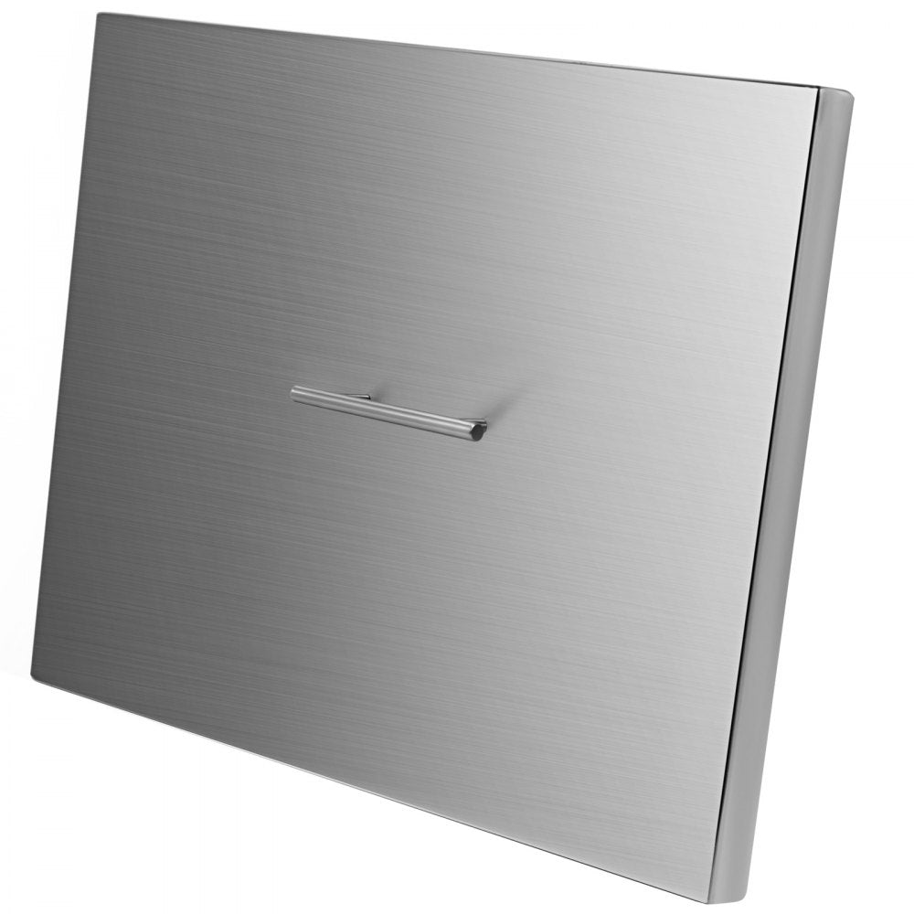 010581630885 - 27" Stainless Steel Fire Pit Lid with Handle for Outdoor Protection