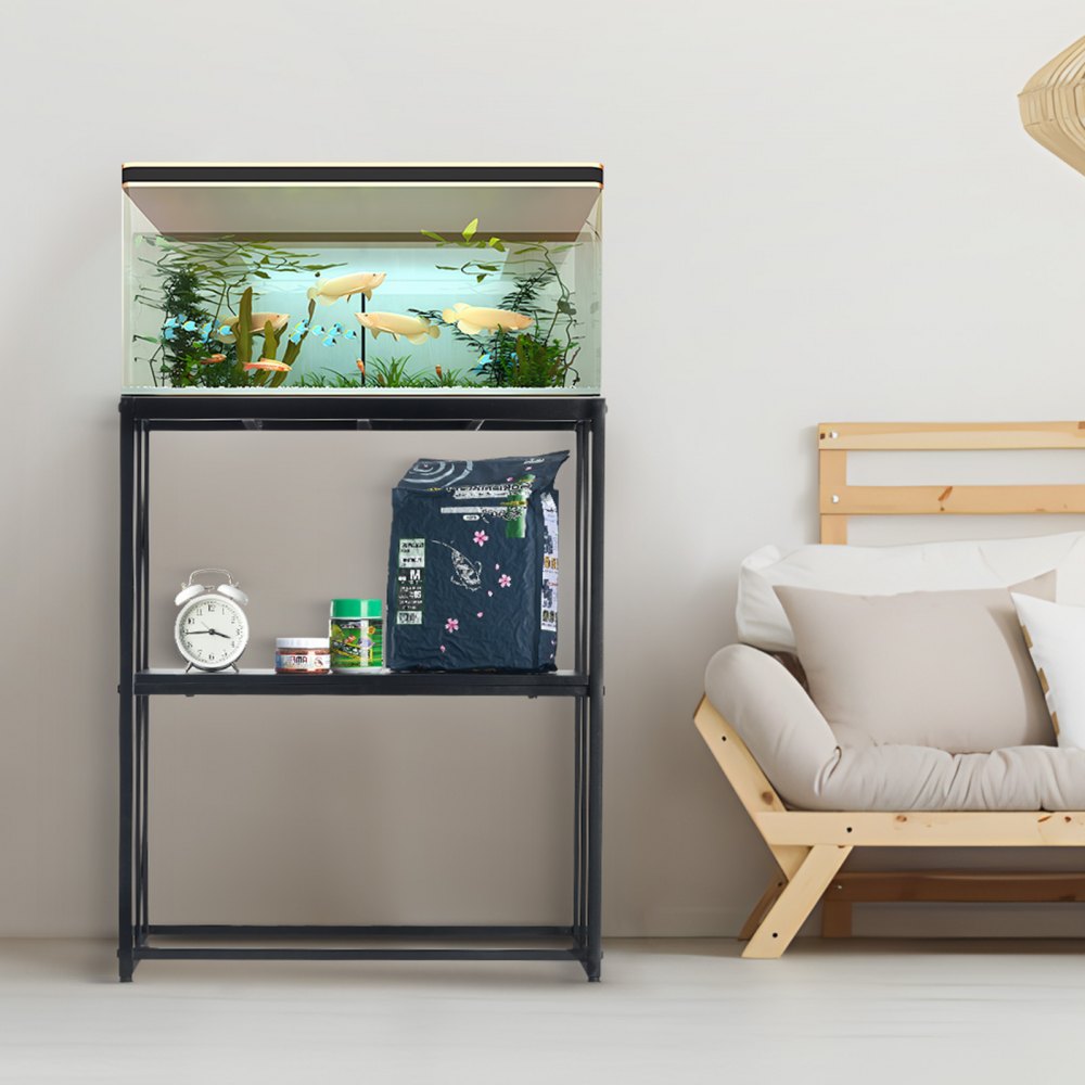 GSSU-FTS011 - 20-Gallon VEVOR Steel Aquarium Stand with 2-Tier Storage