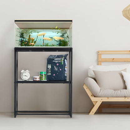 GSSU-FTS011 - 20-Gallon VEVOR Steel Aquarium Stand with 2-Tier Storage