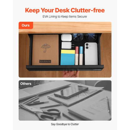 CT-4 - 16-inch Metal Under Desk Organizer with Cable Management