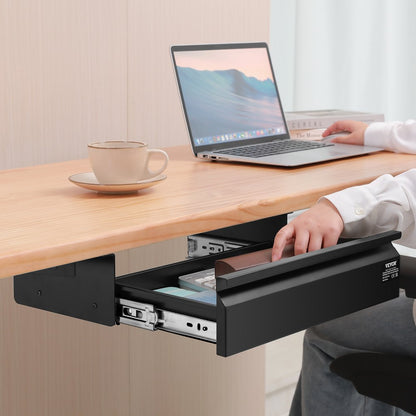 CT-4 - 16-inch Metal Under Desk Organizer with Cable Management