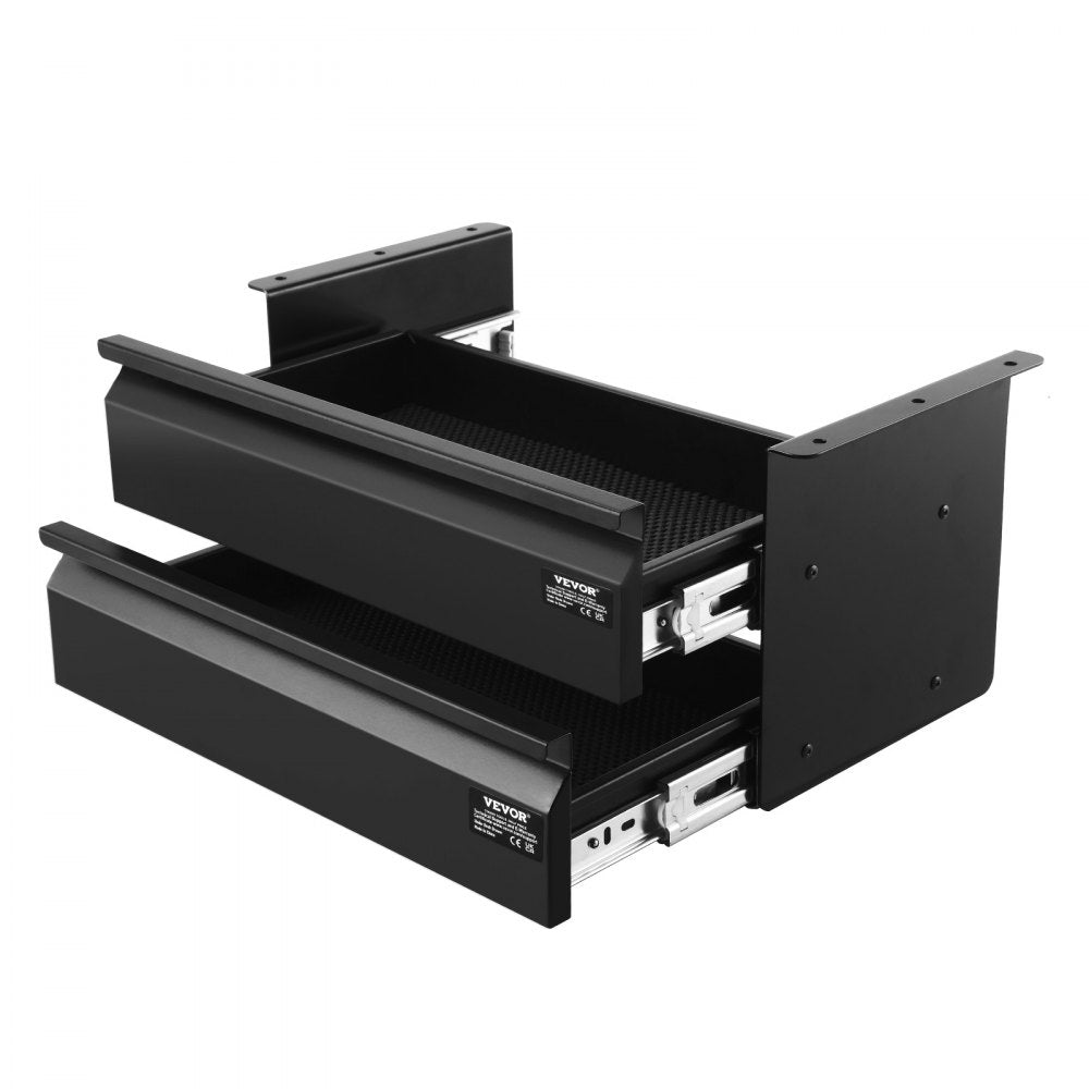 CT-5 - Under Desk Organizer with 2 Drawers, 11 lbs Capacity Each