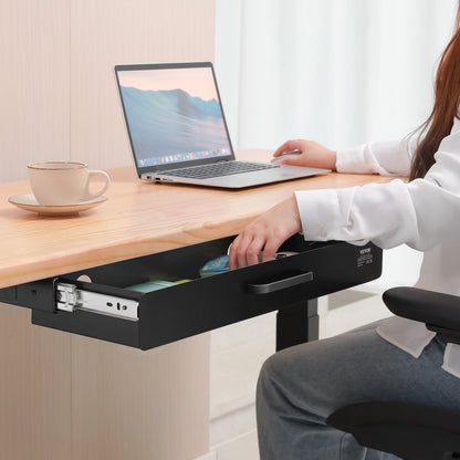 CT-6 - 22" Metal Under-Desk Drawer Organizer with Cable Management