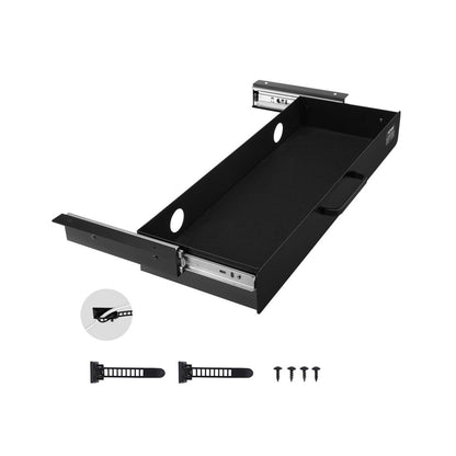 CT-6 - 22" Metal Under-Desk Drawer Organizer with Cable Management