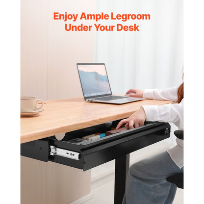 CT-7 - 26" Metal Under-Desk Drawer Organizer & Keyboard Tray