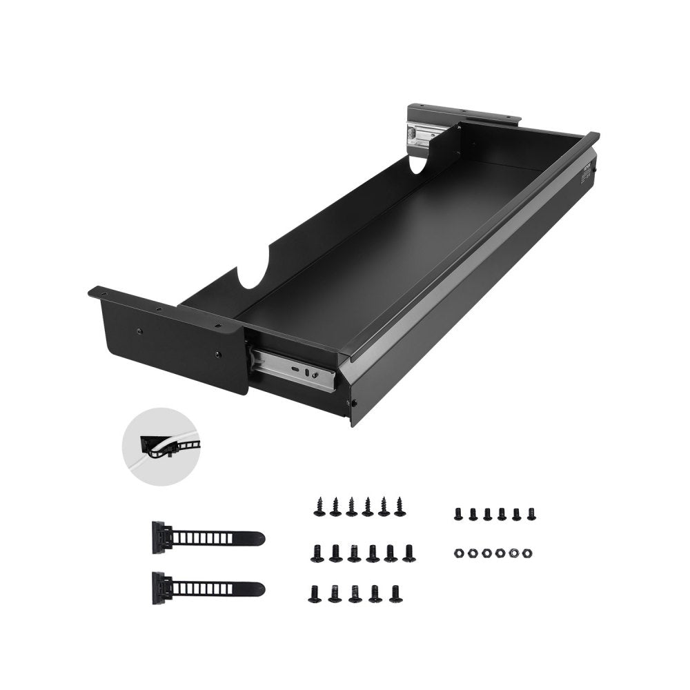CT-8 - 30"x8.4" Steel Under Desk Organizer & Keyboard Tray