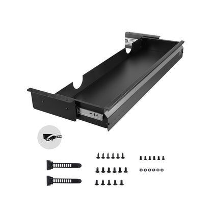 CT-8 - 30"x8.4" Steel Under Desk Organizer & Keyboard Tray