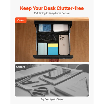 CT-2 - 13-Inch Lockable Steel Drawer Organizer for Home & Office