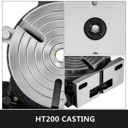 010769683652 - 8" VEVOR Rotary Table for Precision Milling & Boring