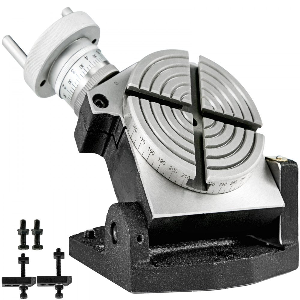 010191286296 - 4" VEVOR Rotary Table for Vertical & Horizontal Milling