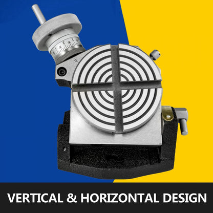 010191286296 - 4" VEVOR Rotary Table for Vertical & Horizontal Milling