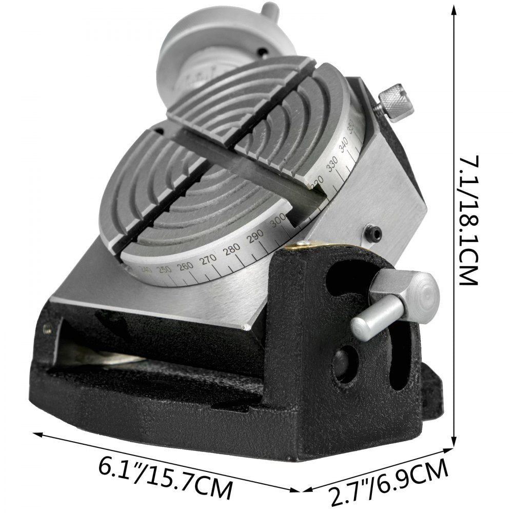 010191286296 - 4" VEVOR Rotary Table for Vertical & Horizontal Milling