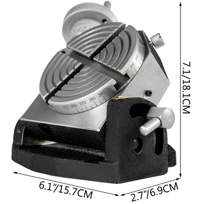 010191286296 - 4" VEVOR Rotary Table for Vertical & Horizontal Milling