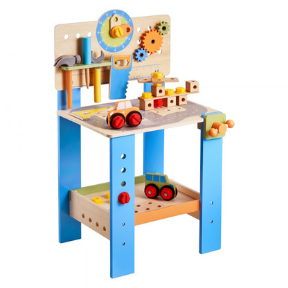 AC6637 - Durable Wooden Workbench Toy for Kids with Realistic Tools