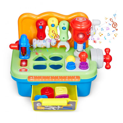 500-1 - Sturdy Toddler Workbench with Lights, Sounds & Tools