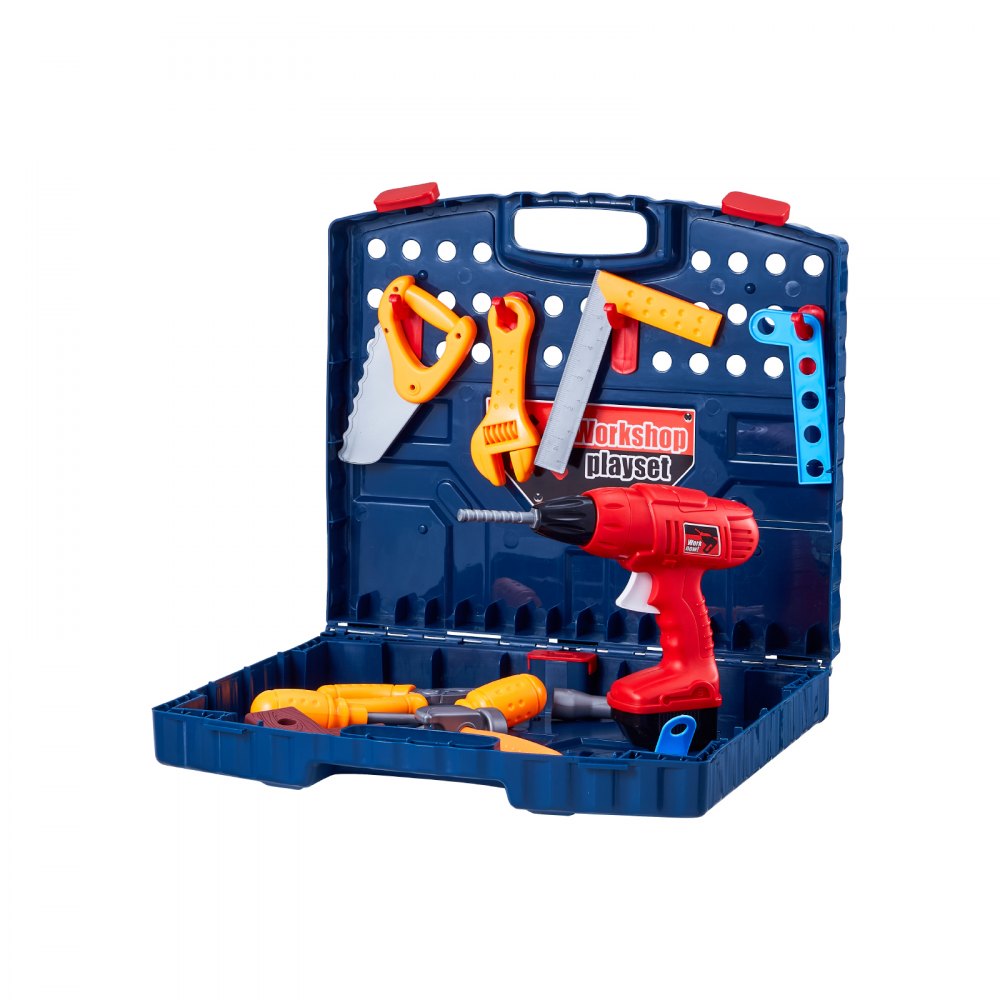 661-74 - 28.4" Kids Workbench with Realistic Tools & 56 Accessories