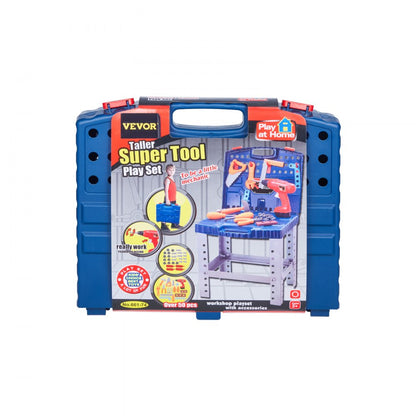 661-74 - 28.4" Kids Workbench with Realistic Tools & 56 Accessories