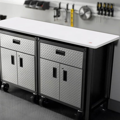 KLWT-01 - Durable 1-Inch White Melamine Tabletop for Heavy-Duty Use