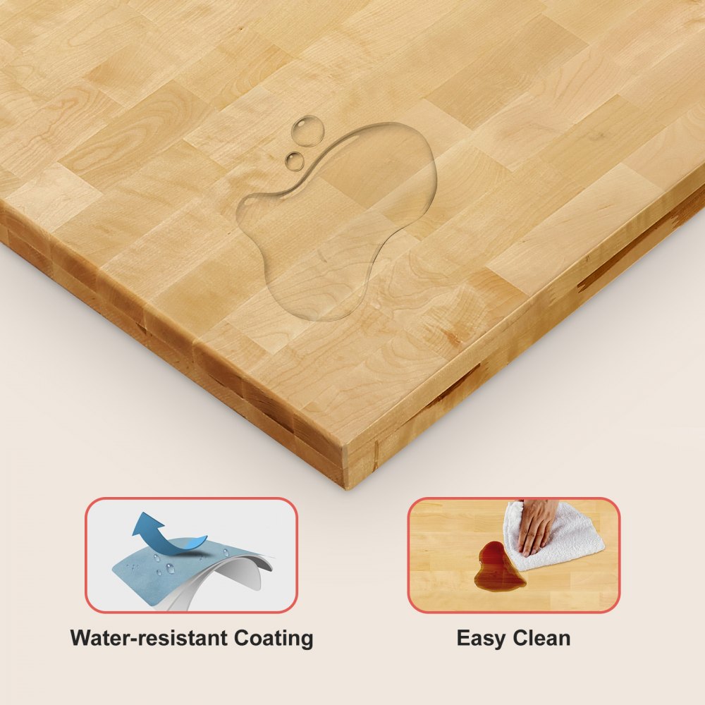 ZWE-FM-01 - 29.5" Solid Maple Tabletop for Adjustable Desks