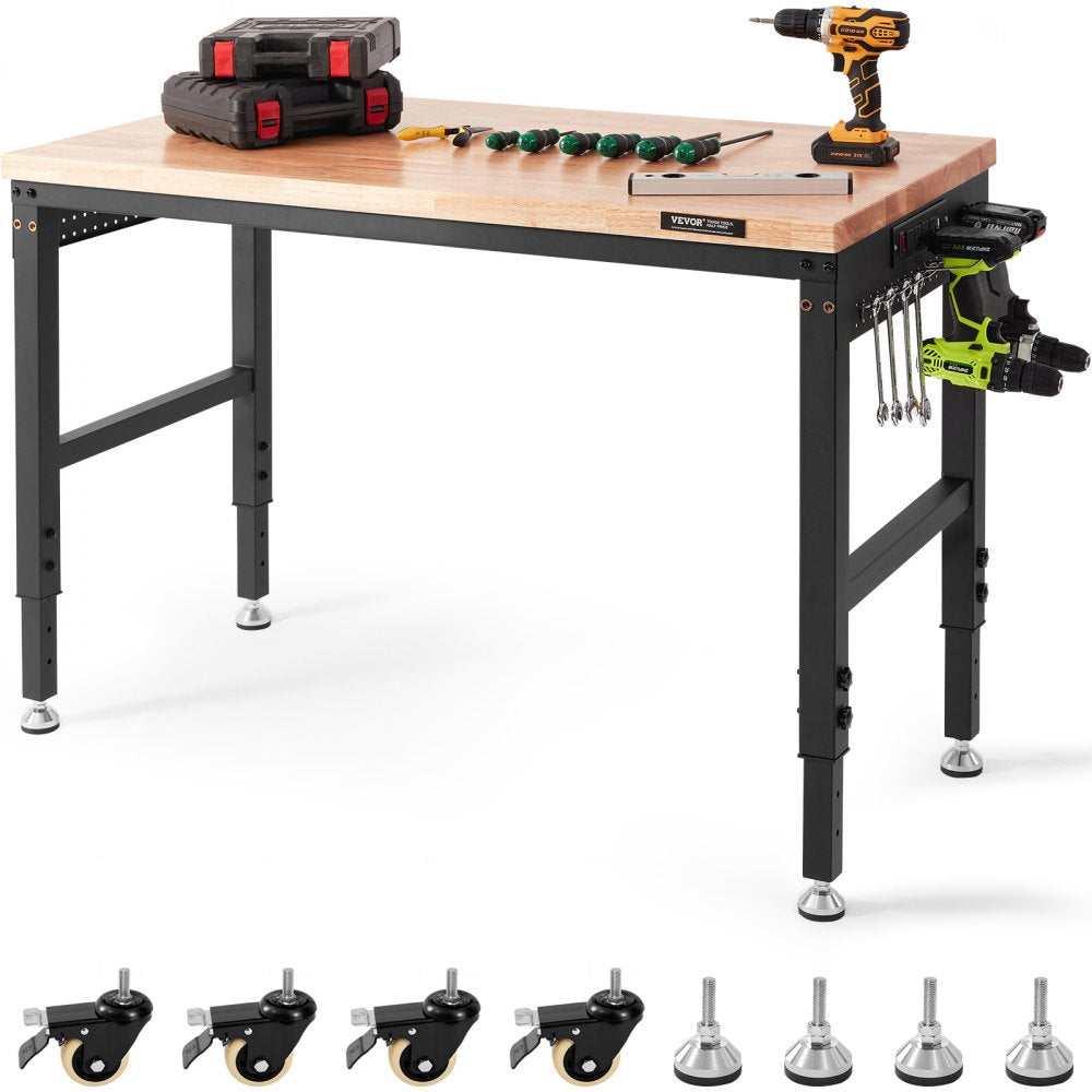 SHFGM4824 - 48" Adjustable Workbench with Wheels & Power Outlets