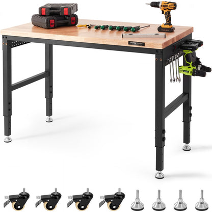 SHFGM4824 - 48" Adjustable Workbench with Wheels & Power Outlets