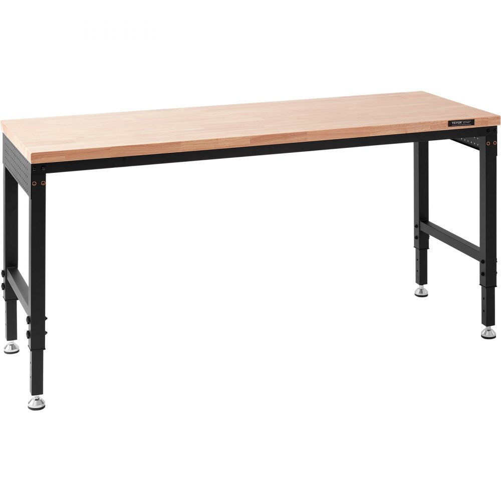 SHFGM7225 - 72" Adjustable Workbench with Hardwood Top & Universal Wheels