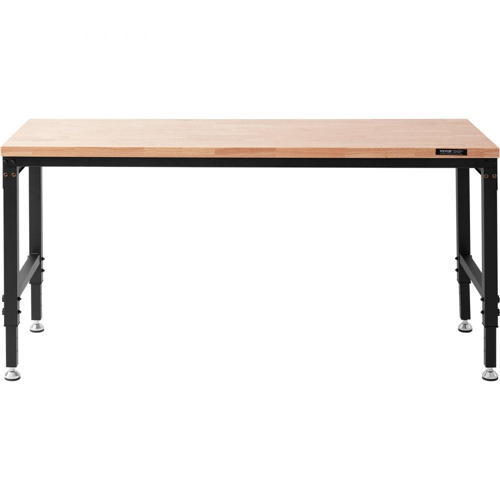 SHFGM7225 - 72" Adjustable Workbench with Hardwood Top & Universal Wheels