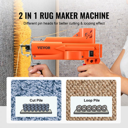 GR-3 - VEVOR 2-in-1 Electric Carpet Tufting Machine for DIY Rugs