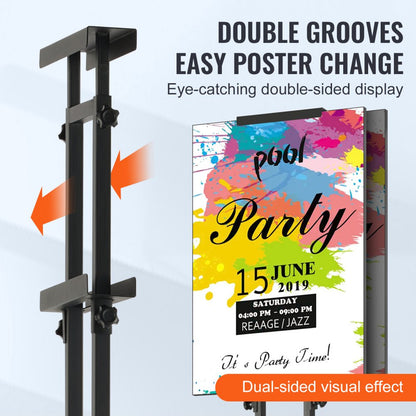 SW-03 - VEVOR Adjustable Poster Stand, 3.9" to 75" Height Range
