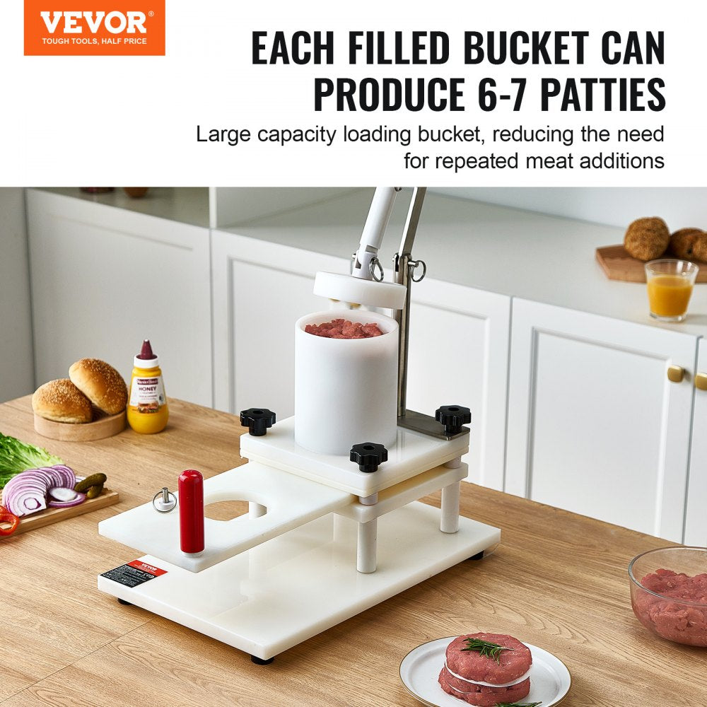 HR-130L-50MM*6-100MM - Efficient Burger Patty Maker for 6-7 Patties at Once