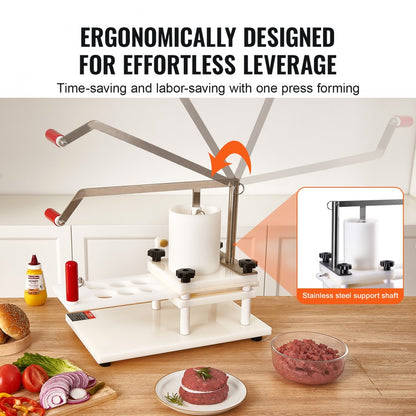 HR-130L-50MM*6-100MM - Efficient Burger Patty Maker for 6-7 Patties at Once