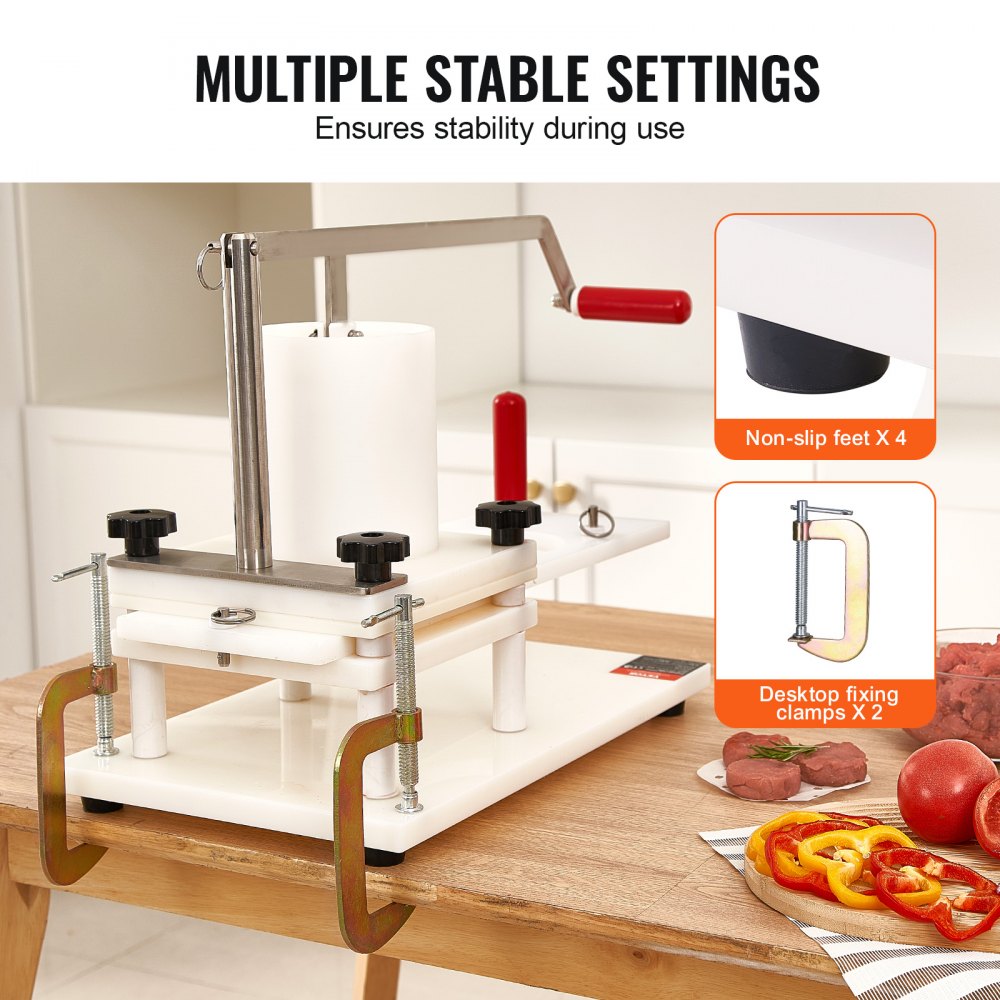 HR-130L-50MM*6-100MM - Efficient Burger Patty Maker for 6-7 Patties at Once