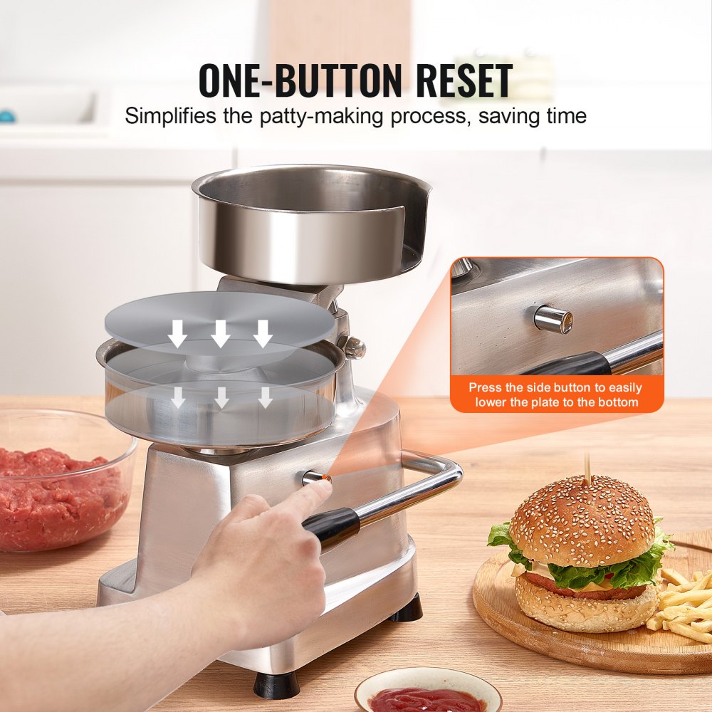JKH-150 - Versatile 6-Inch Commercial Patty Maker for Busy Kitchens