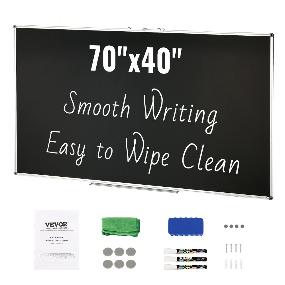 A01B-100175 - 70 x 40 Inch VEVOR Blackboard for Classrooms & Offices