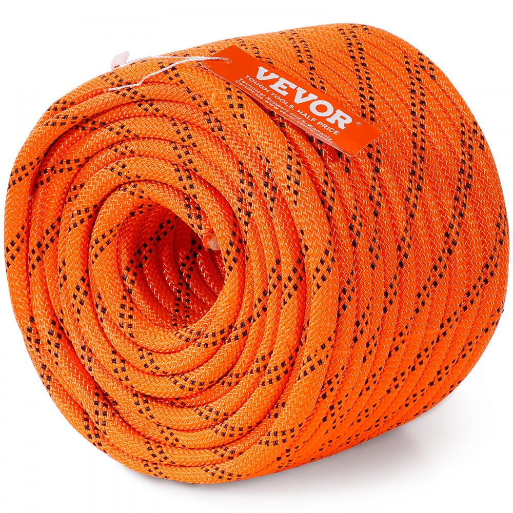 JLDL9.5-36 - 3/8" x 120ft Double Braided Polyester Rope, 4000 lbs Strength