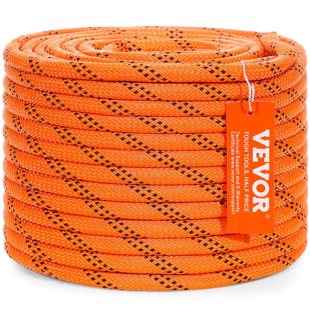 JLDL9.5-36 - 3/8" x 120ft Double Braided Polyester Rope, 4000 lbs Strength