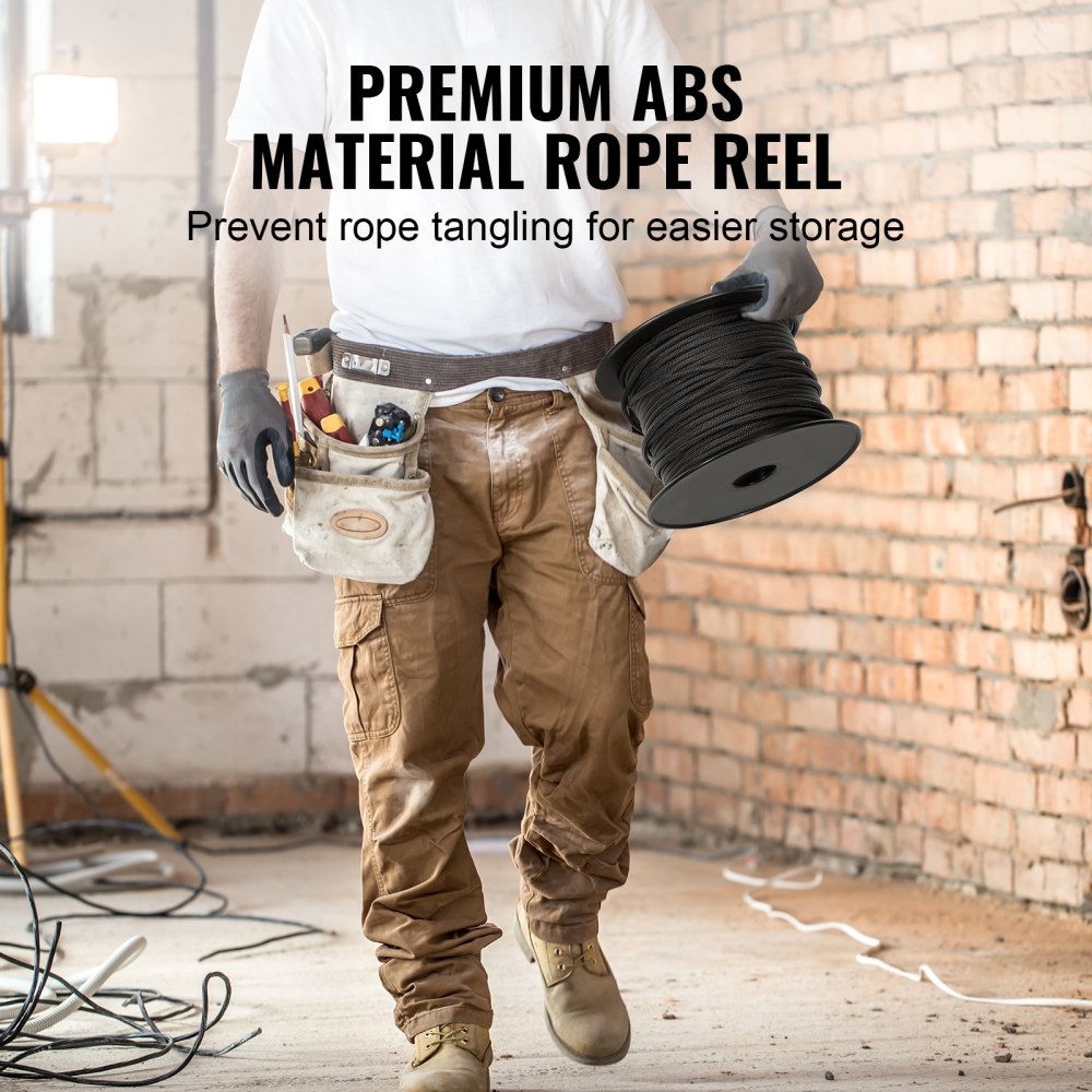 JLDL5-76 - 3/16" VEVOR 250ft Braided Nylon Cord, 720 lbs Strength