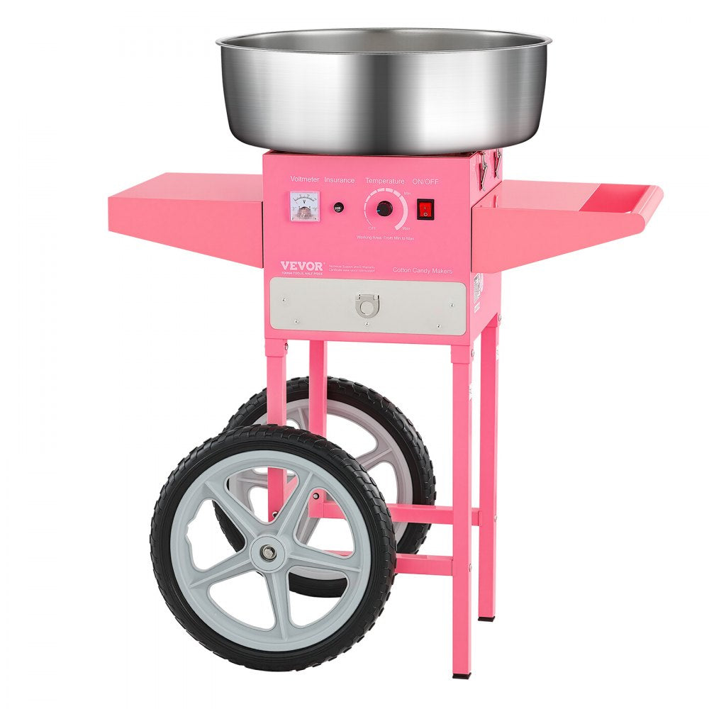 MHTJJPHCO1-S - 1000W Cotton Candy Machine with Cart and Candy Box