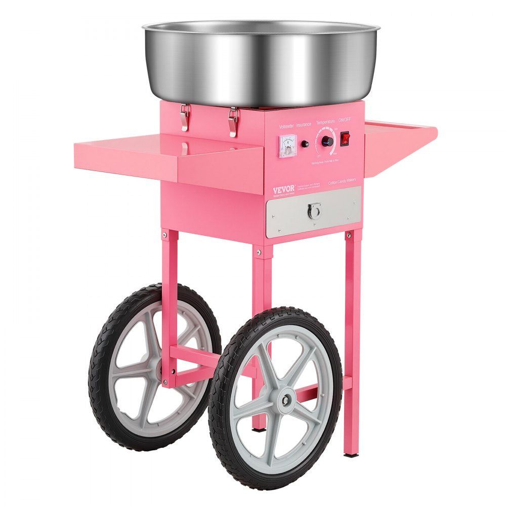 MHTJJPHCO1-S - 1000W Cotton Candy Machine with Cart and Candy Box