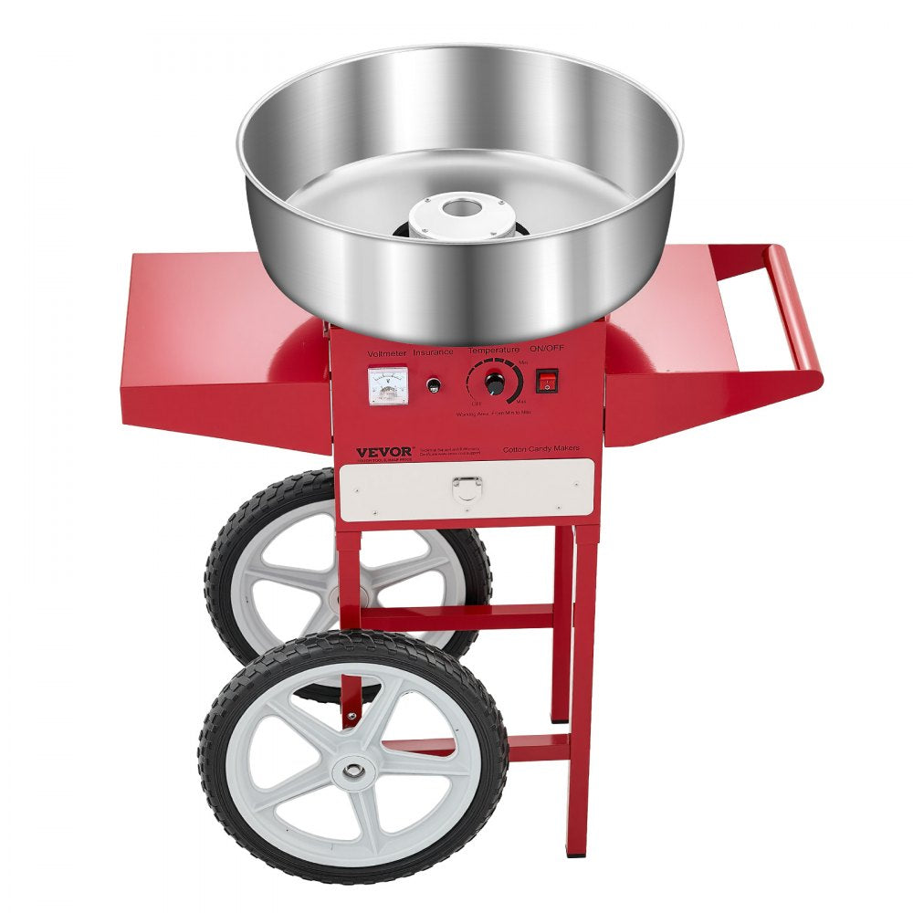 MHTJJPHCO1-S - High Output 1000W Cotton Candy Machine with Cart