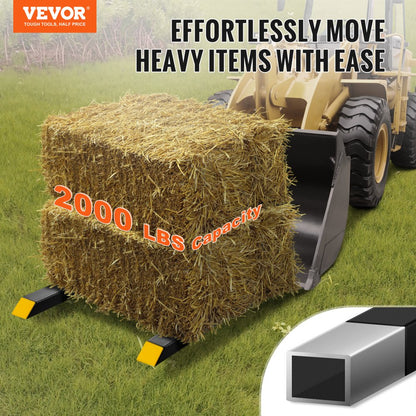 HC60-2000 - Durable 60" Pallet Forks with 2000 lbs Capacity for Loader Buckets